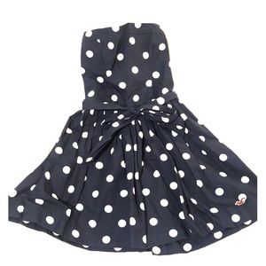 Hollister Strapless Polkadot Summer Dress